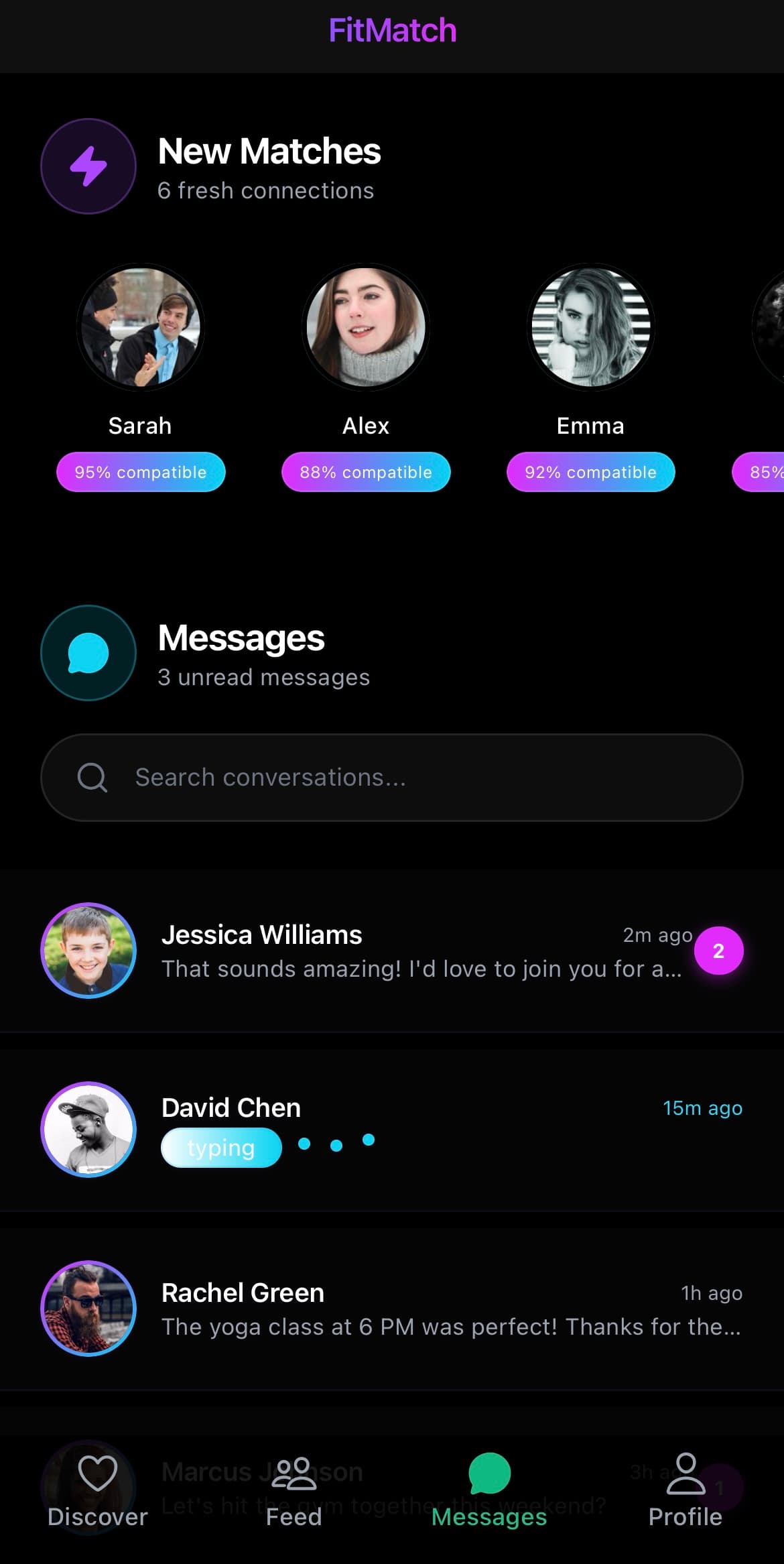 Messages screenshot